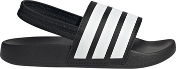 Klapki dla dzieci adidas Adilette Estrap czarne JR5328