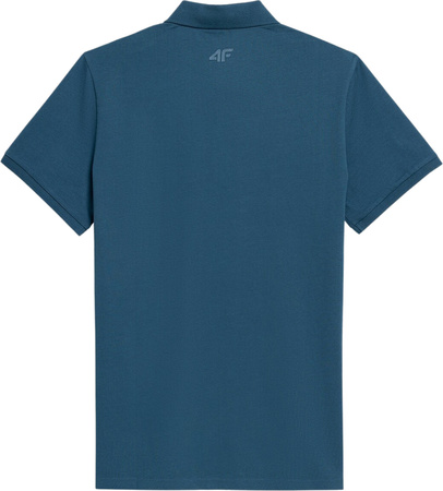Koszulka polo męska 4F denim H4L22 TSM355 32S