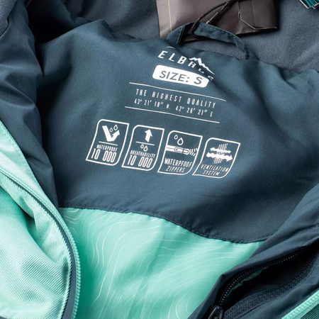Damska kurtka narciarska ocieplana zimowa membrana 10000mm Elbrus Estella W rozmiar XS