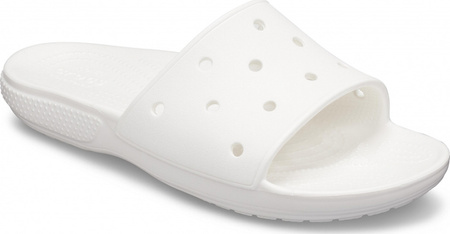 Klapki damskie Crocs Classic Slide białe 206121 100