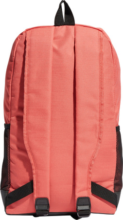 Plecak sportowy szkolny miejski adidas Essentials Linear pomarańczowo-czarny IR9827