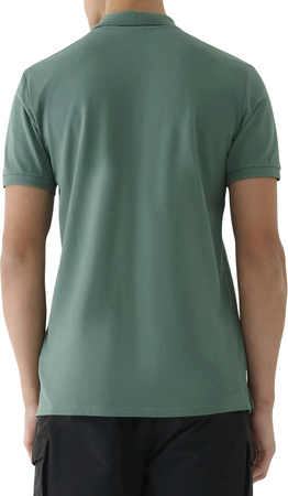 Koszulka męska polo 4F M555 zielona 4FWAW25TPTSM555 41S