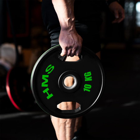 Talerz olimpijski ogumowany 2 x 10 kg HMS TOG10 2 x 10 kg