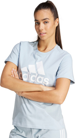Koszulka damska adidas Loungewear Essentials Logo Tee jasnoniebieska IR5408