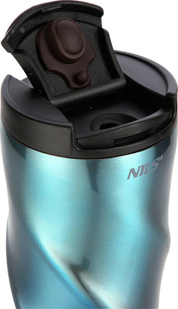 Kubek termiczny turystyczny termos NILS NCB22 niebieski 500ml
