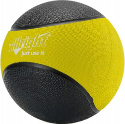 Piłka lekarska gumowa ćwiczeń rehabilitacyjna 2 kg Allright średnica 19 cm