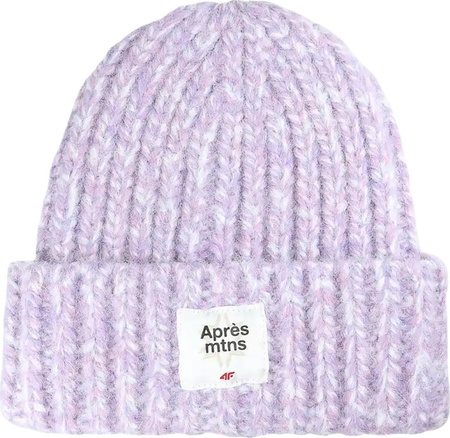 Czapka damska 4F F572 fiolet melanż 4FWAW25ACAPF572 51M