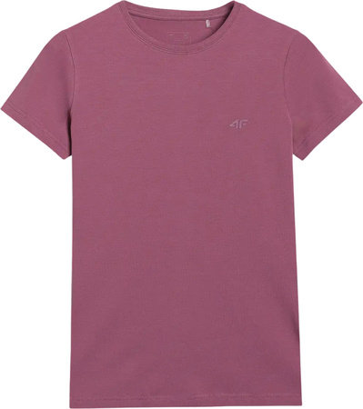 Koszulka damska 4F F2439 burgund 4FWAW25TTSHF2439 60S