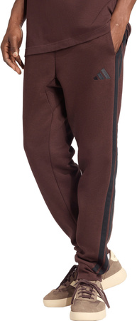 Spodnie męskie adidas Essentials 3-Stripes Fleece brązowe JX0749
