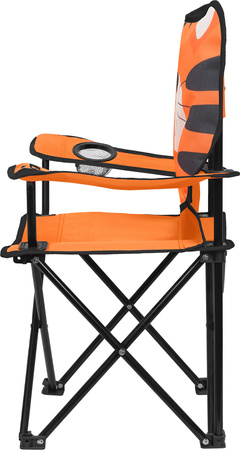 Krzesełko fotel kempingowy dziecięcy składany Nils camp NC3305 tygrys