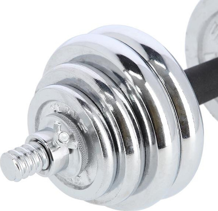 Sztangielki/sztanga w walizce stal chromowana HMS STC30 2x15 KG