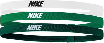 Opaski na włosy Nike Elastic 3 szt. zielono-białe N1004529146OS