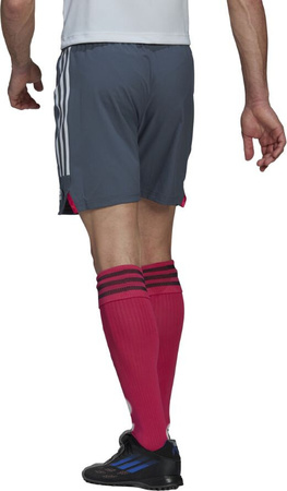 Spodenki treningowe krótkie męskie adidas Condivo 22 Match Day grafitowo-różowe HE2948