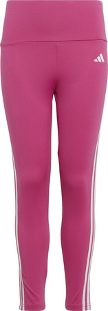 Legginsy dla dzieci adidas Essentials Aerorady 3-Stripes High-Waisted Tights różowe HR5790