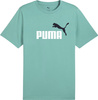 Koszulka męska Puma Ess 2 Color No.1 Logo miętowa 684708 59