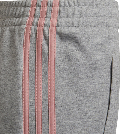 Spodnie dla dzieci adidas 3-Stripes Tapered Leg szare HD4362