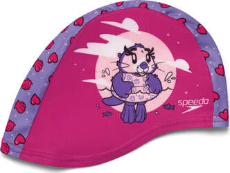 Dziecięcy czepek pływacki poliestrowy Speedo Printed Polyester Cap Lu Aria
