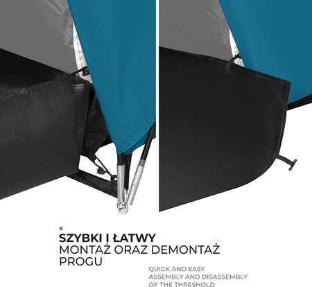 Namiot kempingowy niebieski-jasno szary highland iv Nils camp nc6431