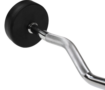 Sztanga/gryf stały łamany gumowany HMS GSL-25 25 kg