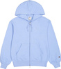 Bluza damska Champion Full Zip Hoodie Sweatshirt błękitna 117787 BS186