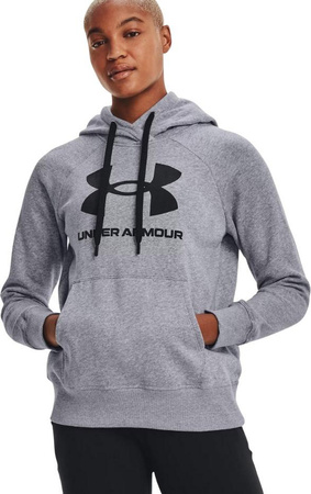 Bluza damska Under Armour Rival Fleece Logo Hoodie szara 1356318 035