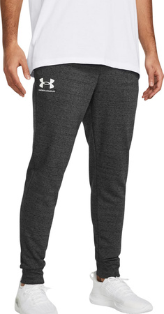 Spodnie męskie Under Armour Rival Terry Jogger szare 1380843 025