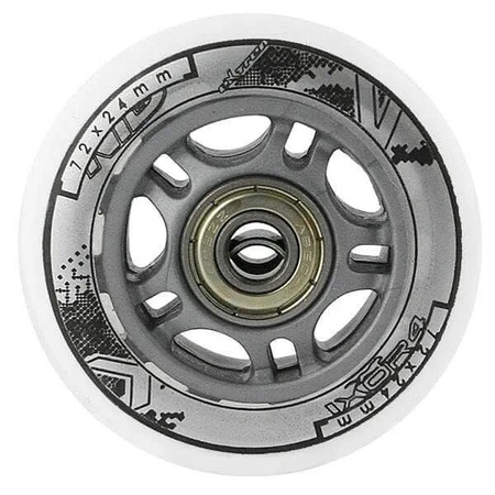 Zestaw Kółka Nils Extreme PU 72x24 82A Białe 4 sztuki ABEC-7 8 sztuk