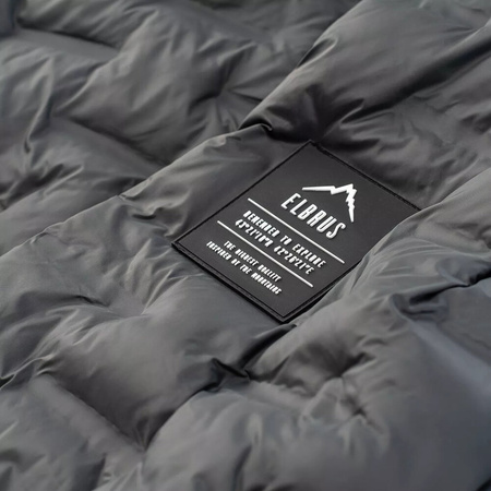 Męski płaszcz pikowany zimowy z kapturem Elbrus Humlo Primaloft rozmiar L