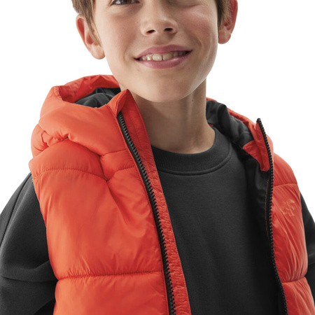 Kamizelka dla chłopca 4F M134 pomarańczowa 4FJWAW24TVJAM134
