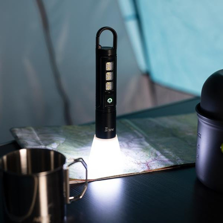 Latarka turystyczna wodoodporna akumulator led 800 lm Nils Camp NC0003 czarna