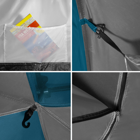 Namiot kempingowy niebieski-jasno szary highland iv Nils camp nc6431