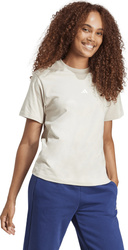 Koszulka damska adidas Essentials Small Logo Cotton beżowa JI6079