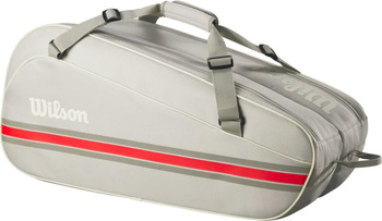 Torba tenisowa Wilson Team 6PK szaro-czerwona WR8039903001