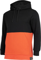 Bluza męska 4F czarno-pomarańczowa H4Z22 BLM027 20S