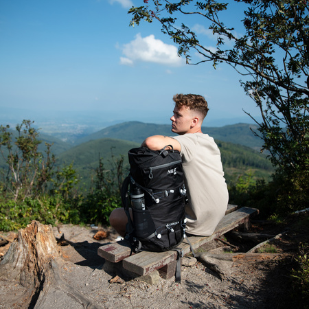 Plecak turystyczny trekkingowy górski czarny kjolen 40l Nils camp NC1938