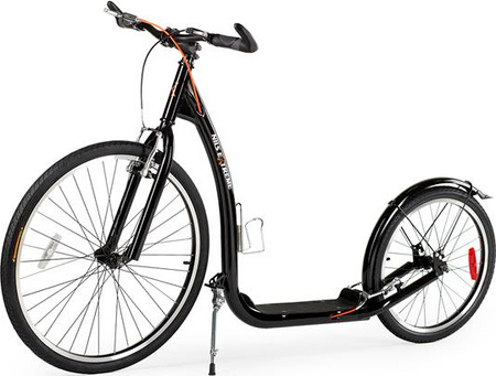 Hulajnoga rowerowa z dużymi pompowanymi kołami Nils Extreme WHS261 czarna 26/20"