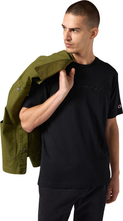 Koszulka męska Champion SS Tee czarna 220273 KK001