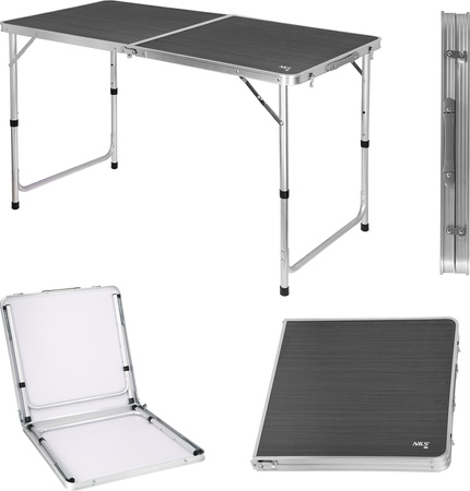 Stół turystyczny kempingowy Nils Camp NC1605 składany ciemnoszary 120x60x70cm