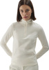 Bluza polarowa damska 4F F048 kremowy 4FWAW24UFLEF048 12S
