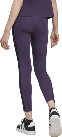 Legginsy damskie adidas Essentials 3-Stripes Cotton fioletowe JY3176