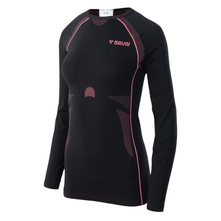 Bielizna termoaktywna damska bluza Brugi 2RC3 czarna rozmiar L/XL