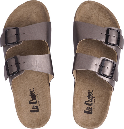 Klapki damskie Lee Cooper srebrne LCW-22-35-1153LA