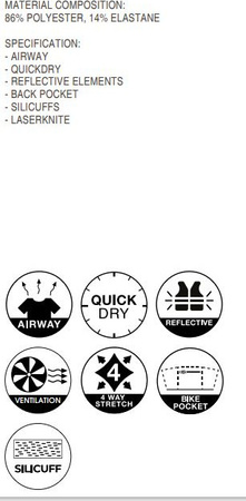 Koszulka rowerowa dziecięca Radvik Bravo Jrb pomarańczowa rozmiar 158