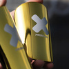 Ochraniacze piłkarskie Proskary Golden Goal Shin Pads 10,5x7 cm złote