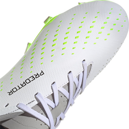 Buty piłkarskie adidas Predator Accuracy.3 L FG biało-szare GZ0014