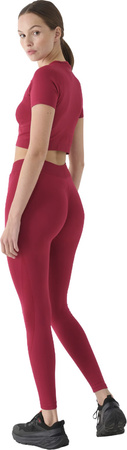 Legginsy damskie 4F FNK F389 burgund 4FRAW24TFTIF389 60S