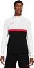 Bluza męska Nike Dri-FIT Academy 21 Drill Top biało-czarna CW6110 016