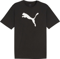 Koszulka męska Puma Team Rise Logo Jersey Cotton czarna 658705 03