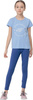 Legginsy dla dziewczynki 4F niebieskie HJL22 JLEG001 33S