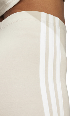 Legginsy damskie adidas Essentials 3-Stripes Cotton beżowe JE0073